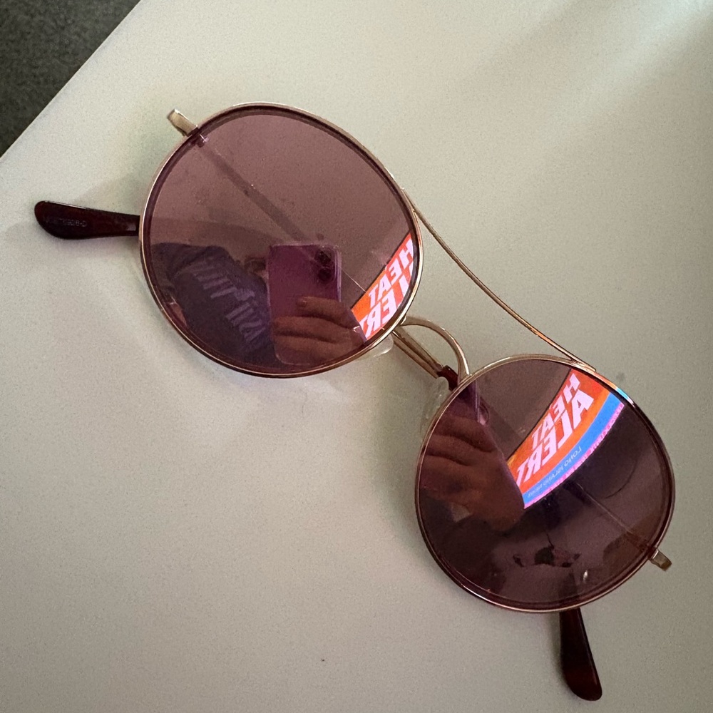 Elie Tahari Pink Round Sunglasses